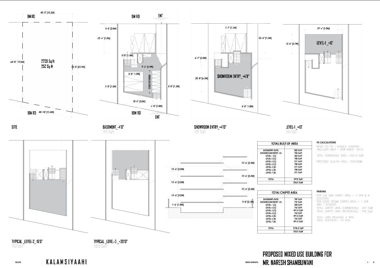 2D drafting of Bala residence